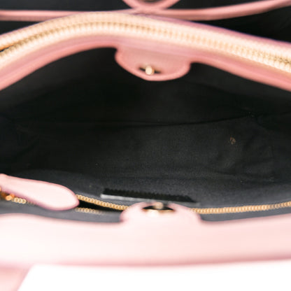 Burberry Derby Calfskin House Check Medium Banner Tote Pale Orchid 6 of 11