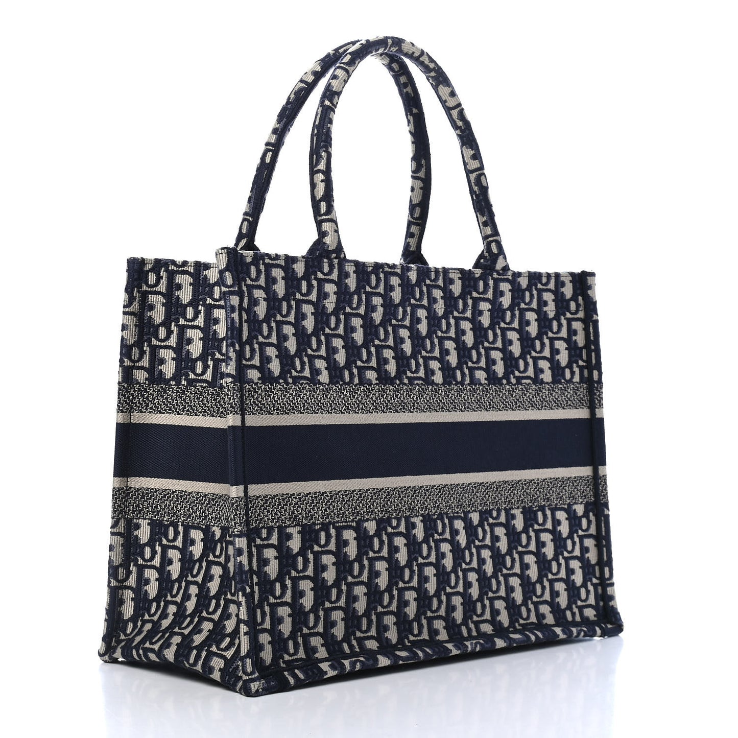 Oblique Medium Book Tote Blue Multicolor