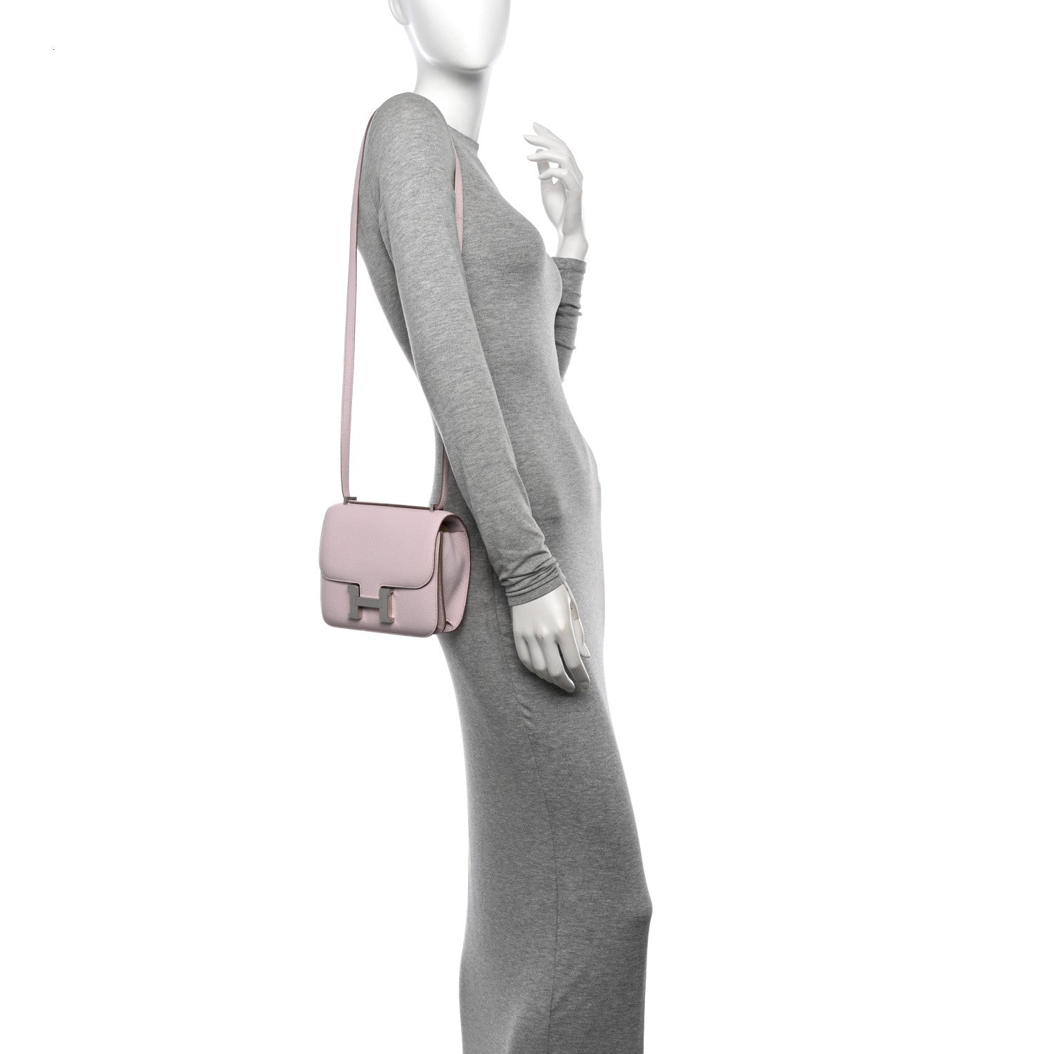 Hermes Chevre Mysore Constance 18 Mauve Pale 2 of 12