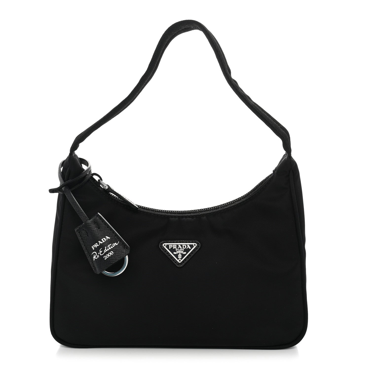 Prada Tessuto Nylon Saffiano Mini Re-Edition 2000 Bag Black 1 of 10