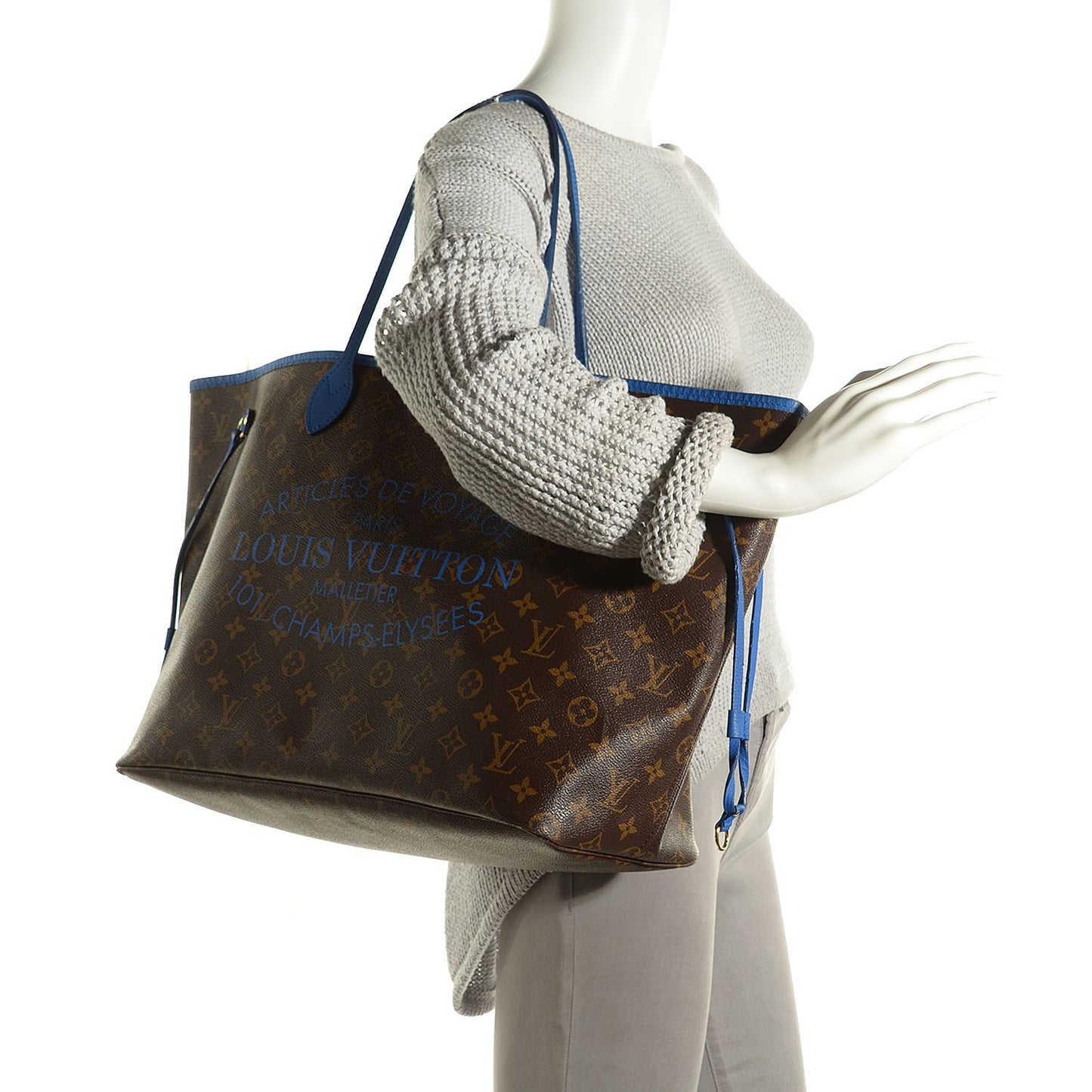 Monogram Articles de Voyage Ikat Neverfull GM Grand Blue