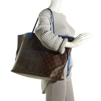 Louis Vuitton Monogram Articles de Voyage Ikat Neverfull GM Grand Blue 2 of 7