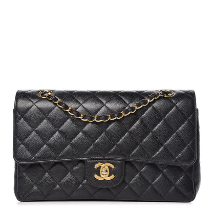 Chanel Caviar Quilted Medium Double Flap Black 1 of 15