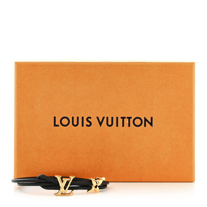 Louis Vuitton Calfskin LV Bloom Bracelet Black 6 of 6