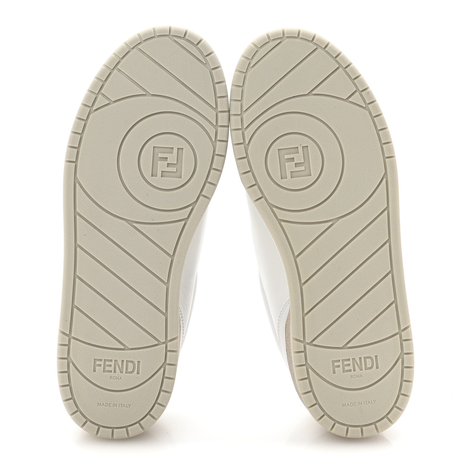 Fendi Calfskin Womens Fendi Match Low Top Sneakers 36.5 White Beige 6 of 9