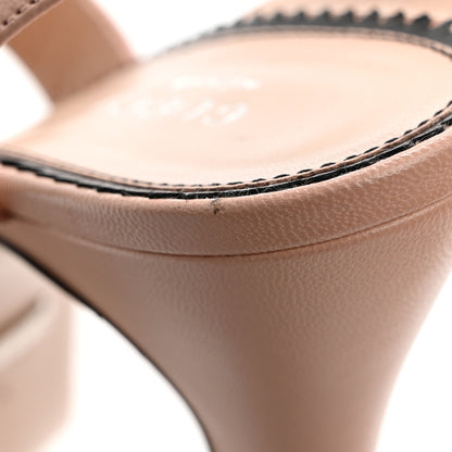 Gucci Malaga Kid Interlocking G Studs 155mm Platform Sandals 37.5 Perfect Pink 8 of 11
