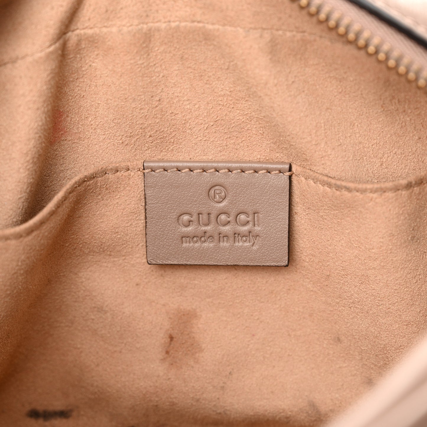 Calfskin Matelasse Mini GG Marmont Chain Shoulder Bag Porcelain Rose