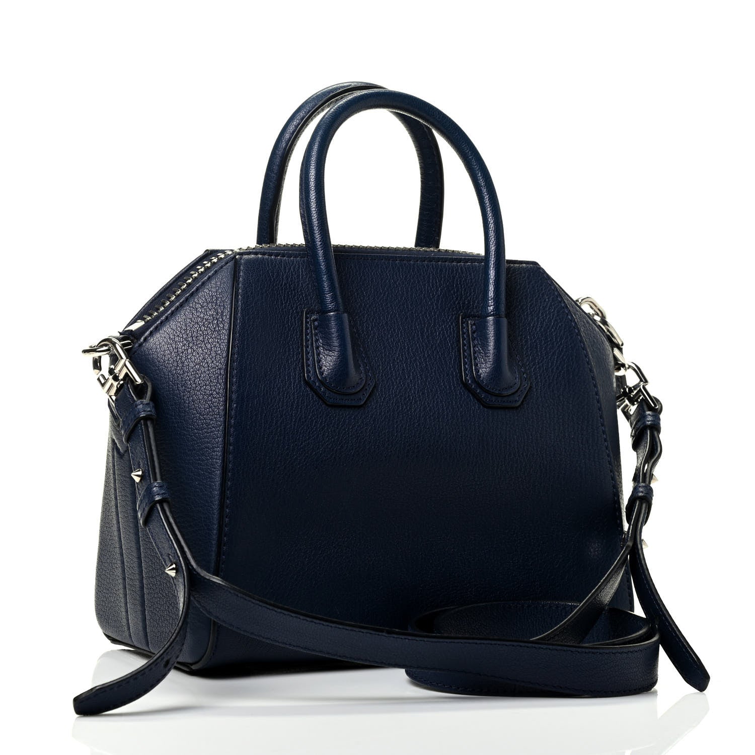 Givenchy Sugar Goatskin Mini Antigona Navy 2 of 4