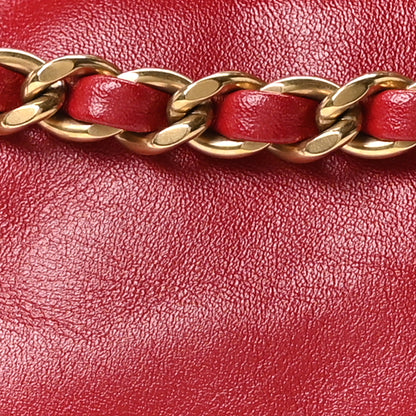 Chanel Shiny Calfskin Quilted Mini Chanel 22 Red 8 of 10