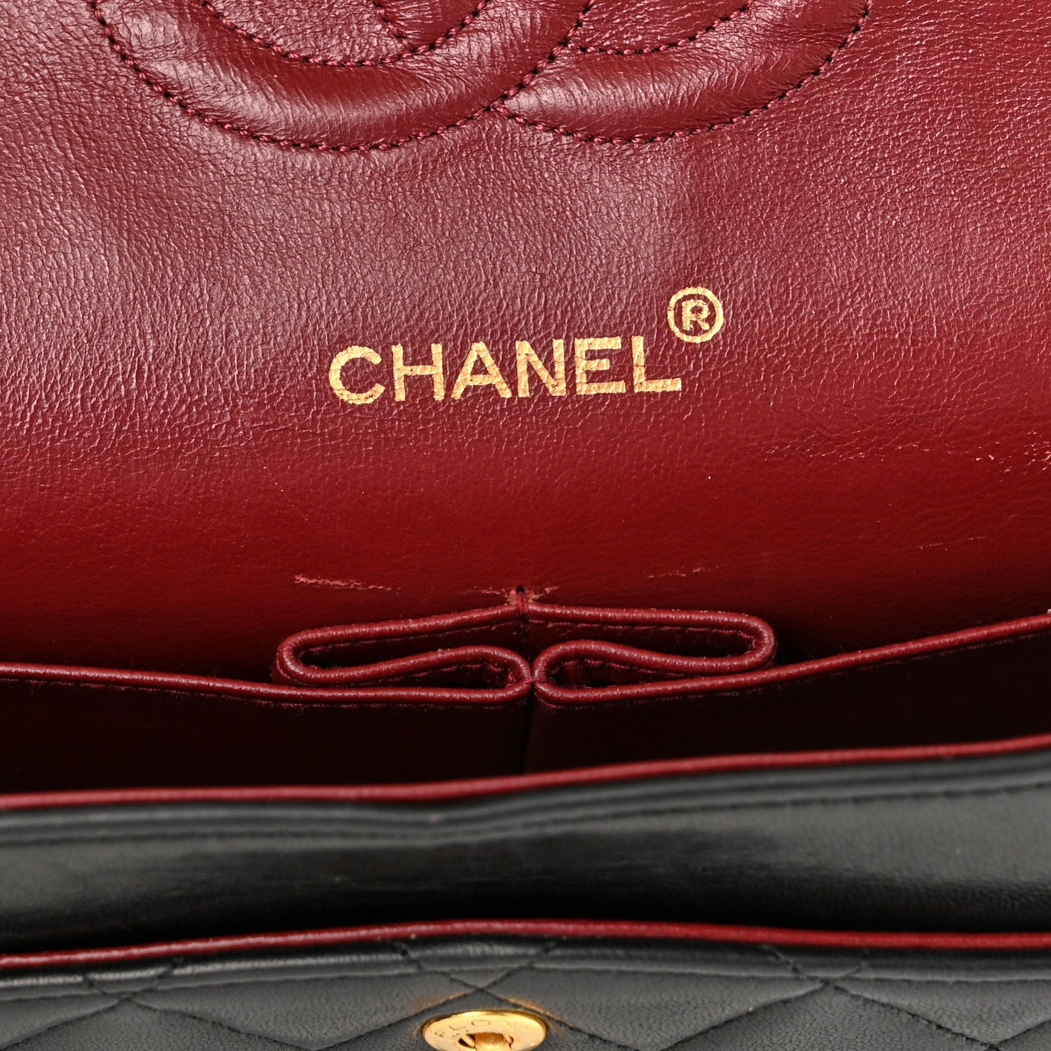 Chanel Lambskin Quilted Medium Double Flap Black 6 of 11