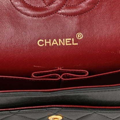 Chanel Lambskin Quilted Medium Double Flap Black 6 of 11