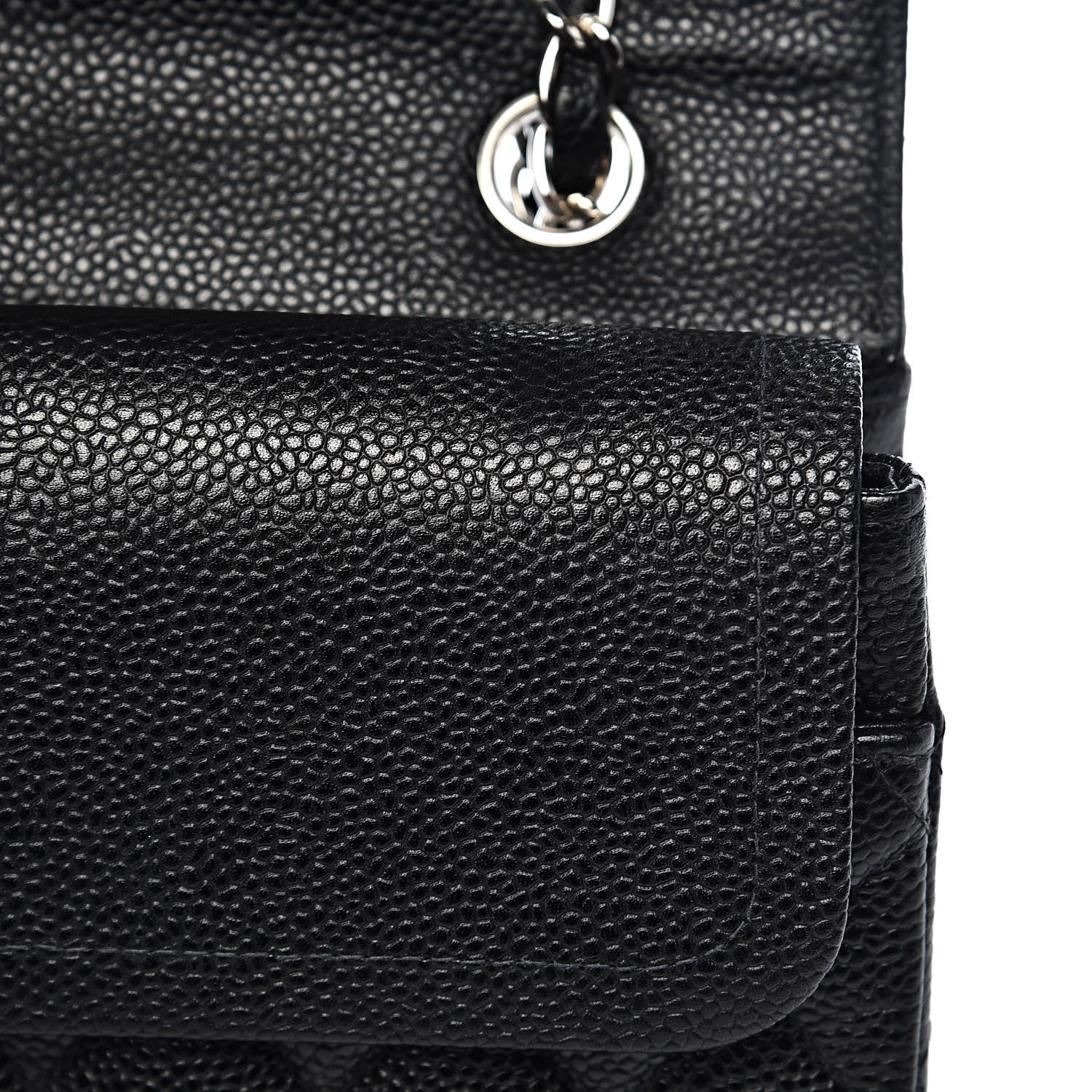 Chanel Caviar Quilted Medium Double Flap Black 9 of 16