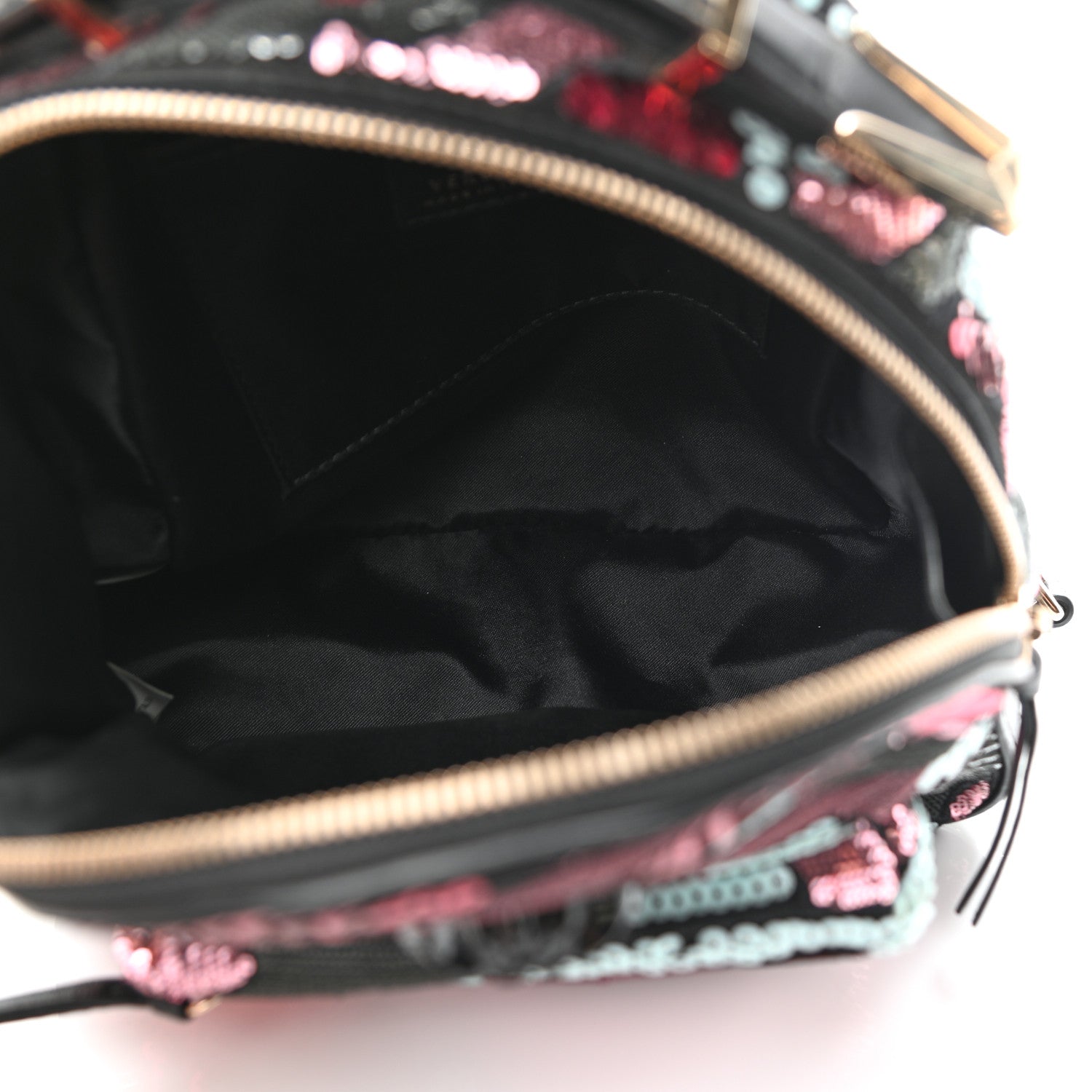 Versace Sequin Mini Palazzo Backpack Black Multicolor 5 of 11