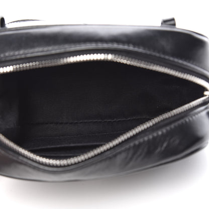 Saint Laurent Calfskin Matelasse Studded Monogram Lou Belt Bag Black 5 of 11