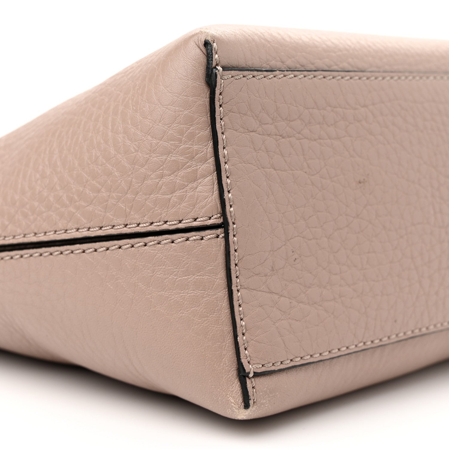 Valentino Garavani Grained Calfskin Small Rockstud Shoulder Tote Poudre 8 of 12