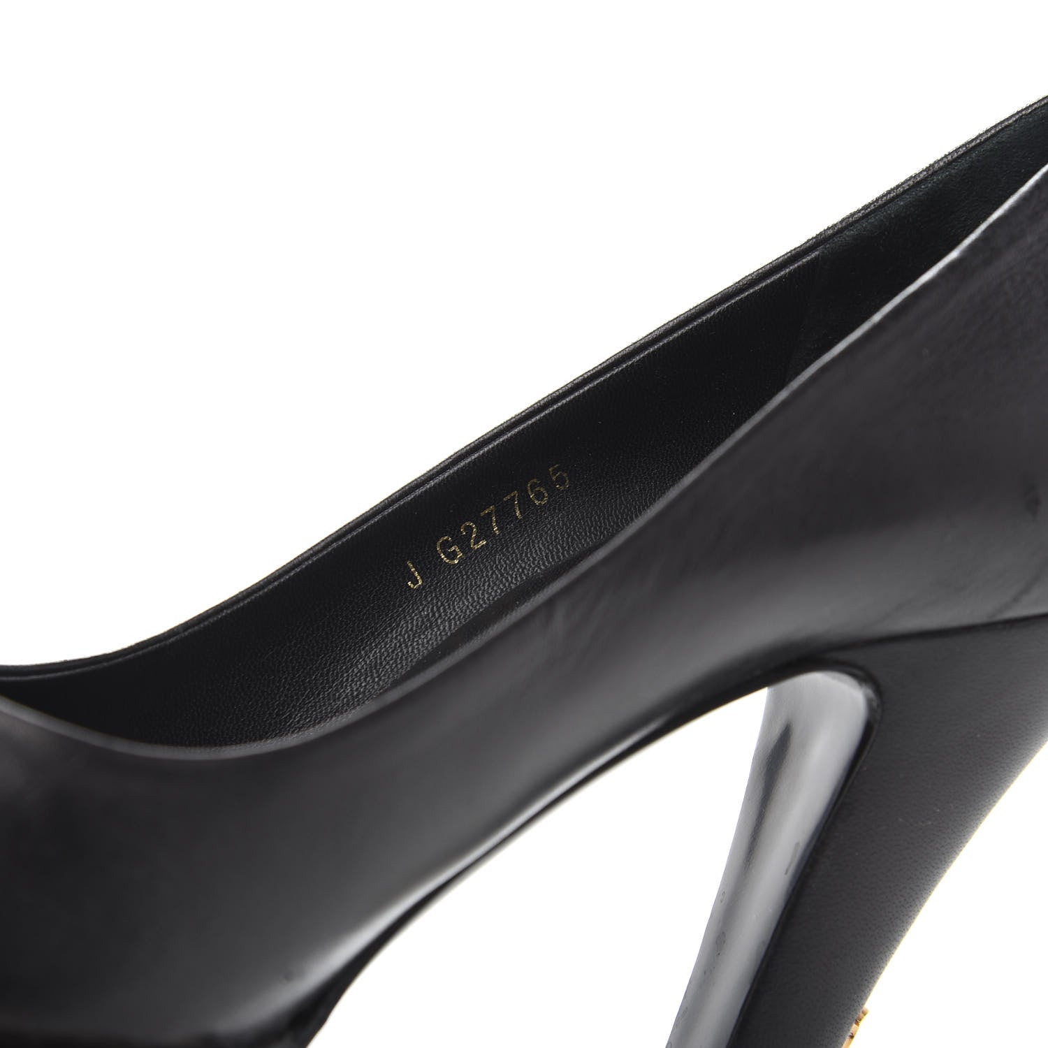 Chanel Lambskin Chain Around Cap Toe Pumps 37 Black Gold 9 of 10