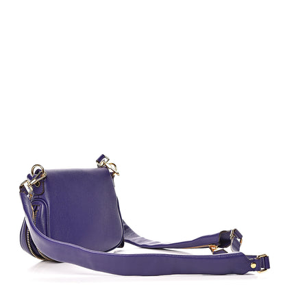 Tom Ford Calfskin Mini Jennifer Crossbody Bag Violet Blue 3 of 10