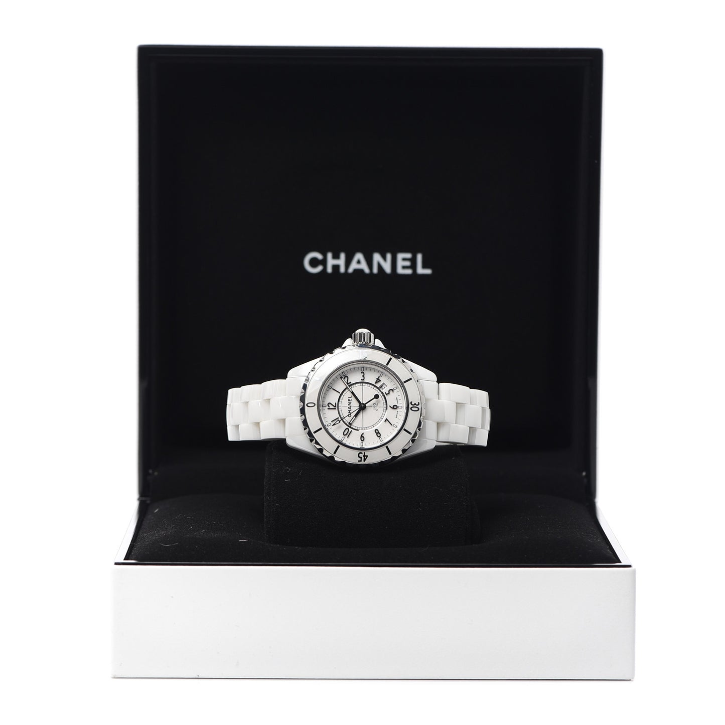 Stainless Steel Ceramic 33mm J12 Quartz Watch White