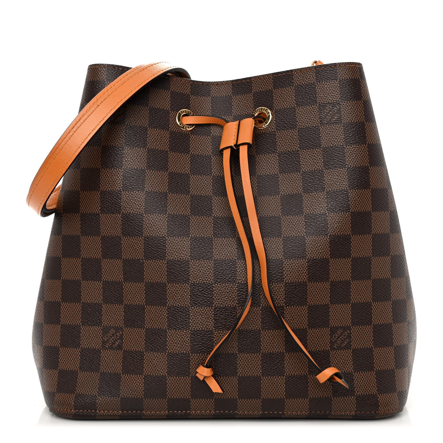 Louis Vuitton Damier Ebene Neonoe MM Safran 1 of 9