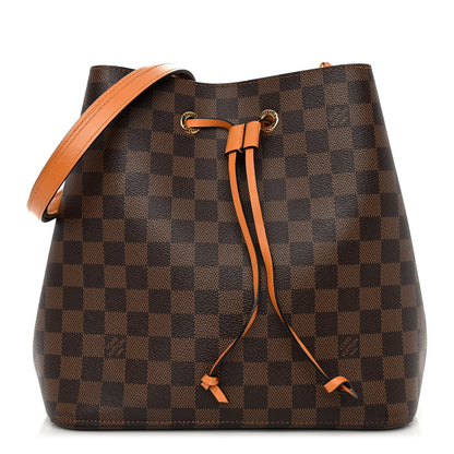 Louis Vuitton Damier Ebene Neonoe MM Safran 1 of 9