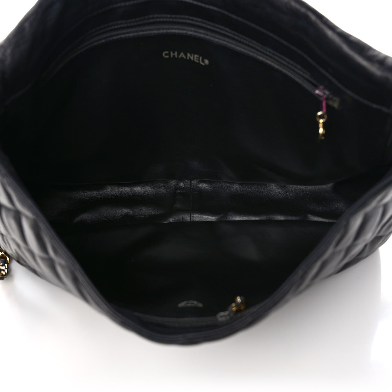 Chanel Aged Calfskin Quilted Messenger Bag Black 6 of 13