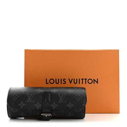 Louis Vuitton Monogram Eclipse 3 Watch Travel Case 8 of 8