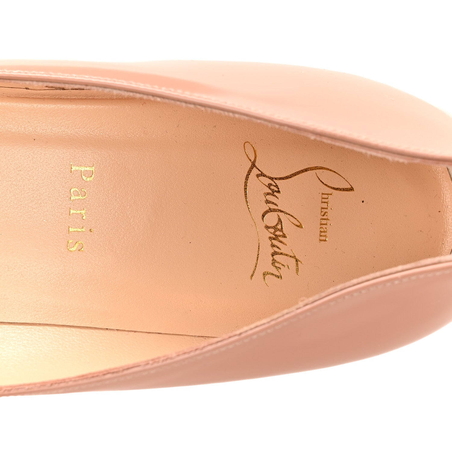 Louis Vuitton CHRISTIAN LOUBOUTIN Patent Pigalle Follies 85 Pumps 41 Nude 41 Nude 8 of 9