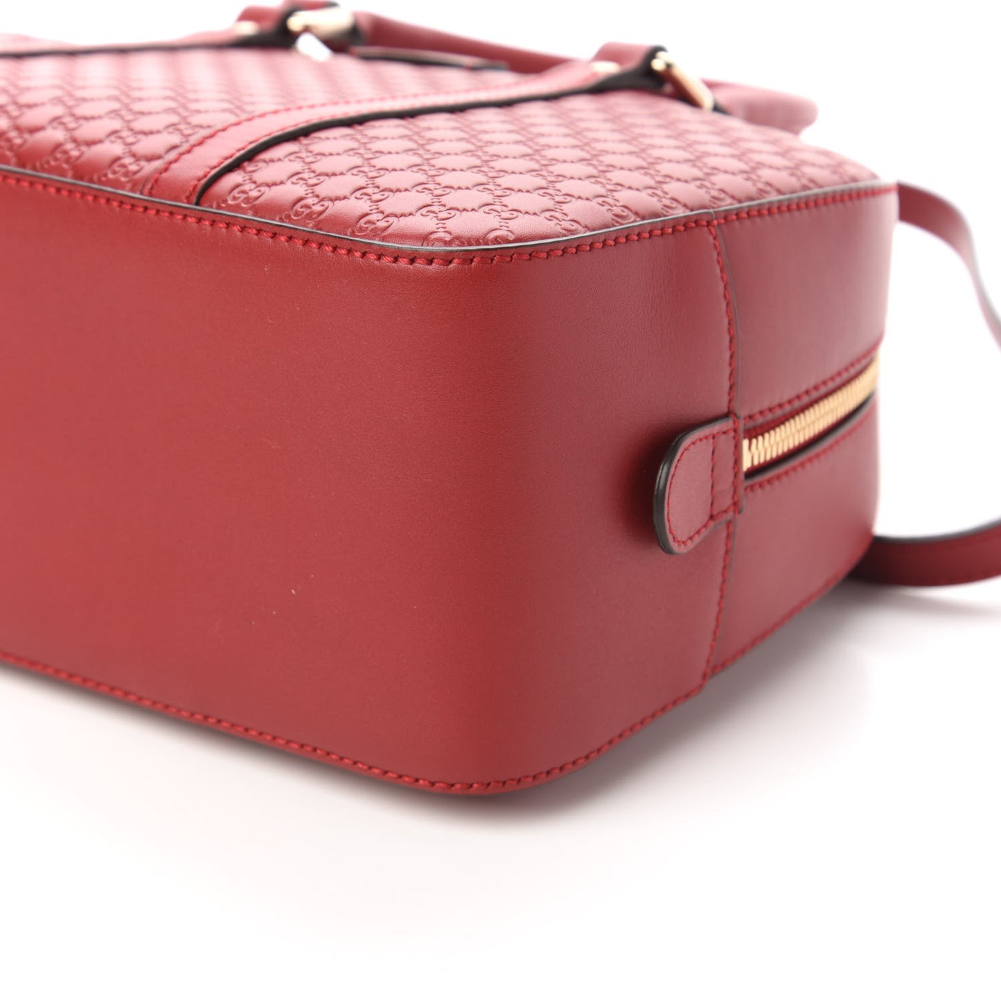 Soft Microguccissima Medium Crossbody Bag Rosso