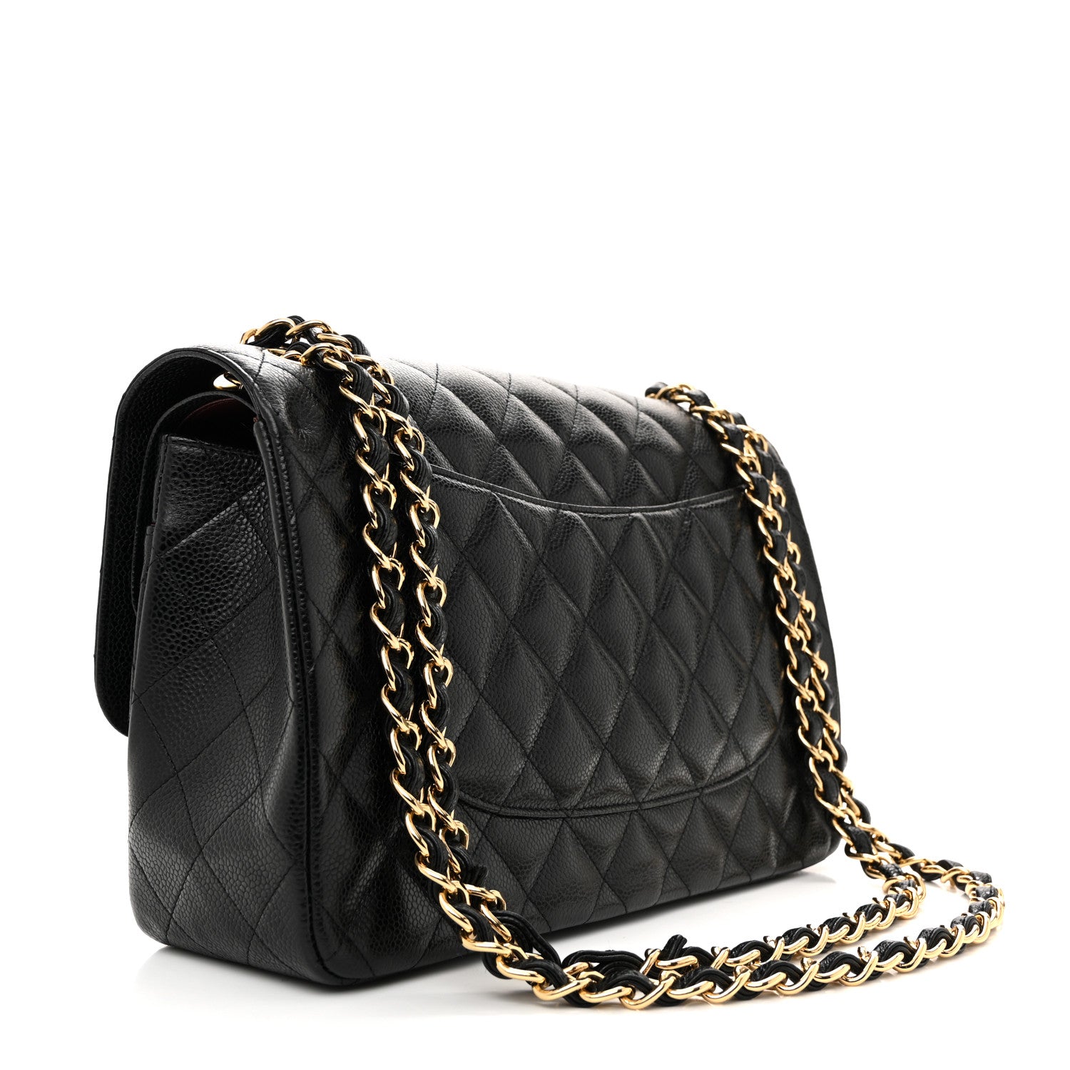 Chanel Caviar Quilted Jumbo Double Flap Black 3 of 12