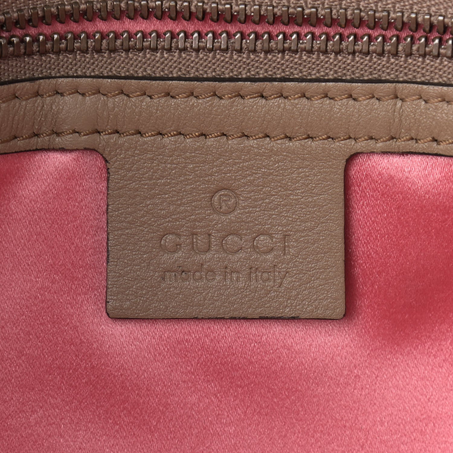Gucci Velvet Matelasse Small GG Marmont Shoulder Bag Taupe 6 of 13