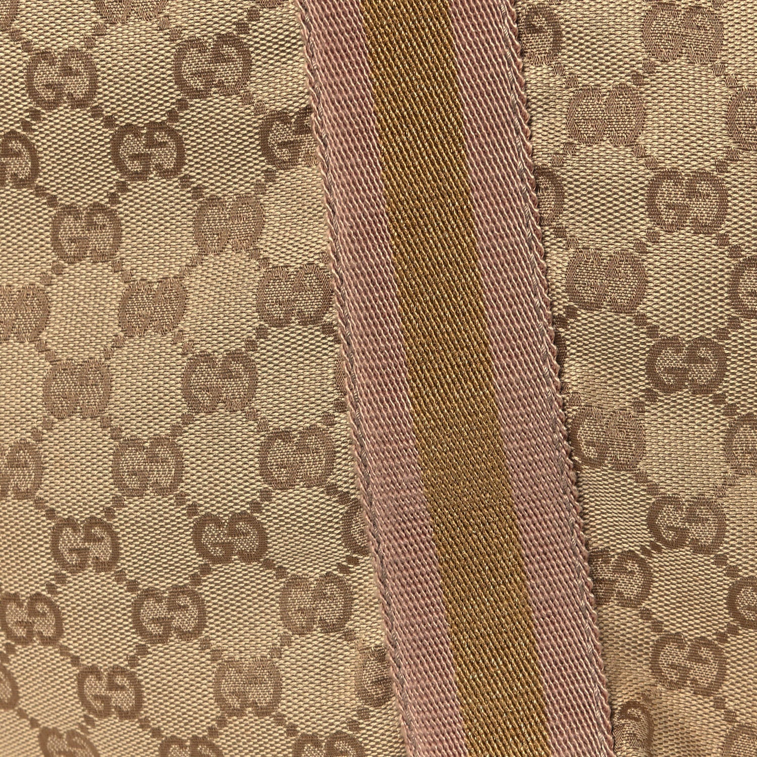 Gucci GG Monogram Medium Web Handle Vertical Tote Pink Gold 14 of 16