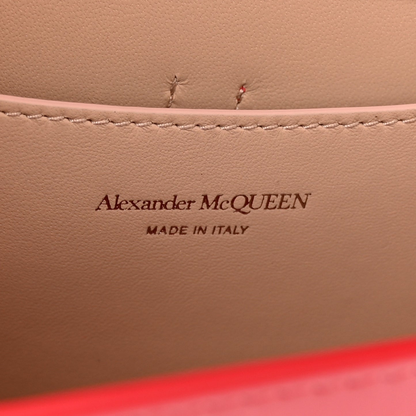 Calfskin Small Slash Bag Welsh Red
