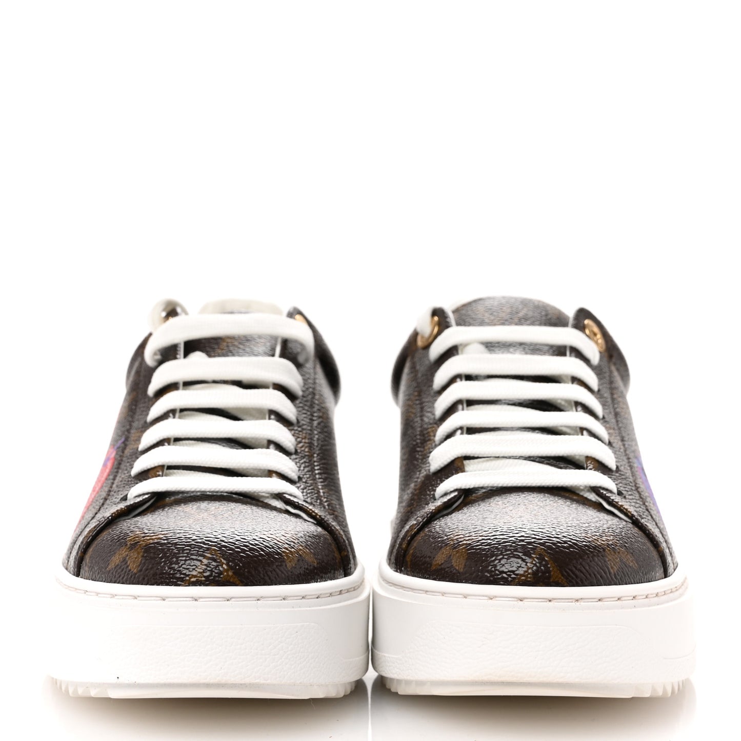 LV X YK Monogram Pumpkin Time Out Sneakers 39.5