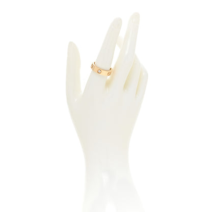 Cartier 18K Yellow Gold 3 Diamond 5.5mm LOVE Ring 58 8.5 2 of 5