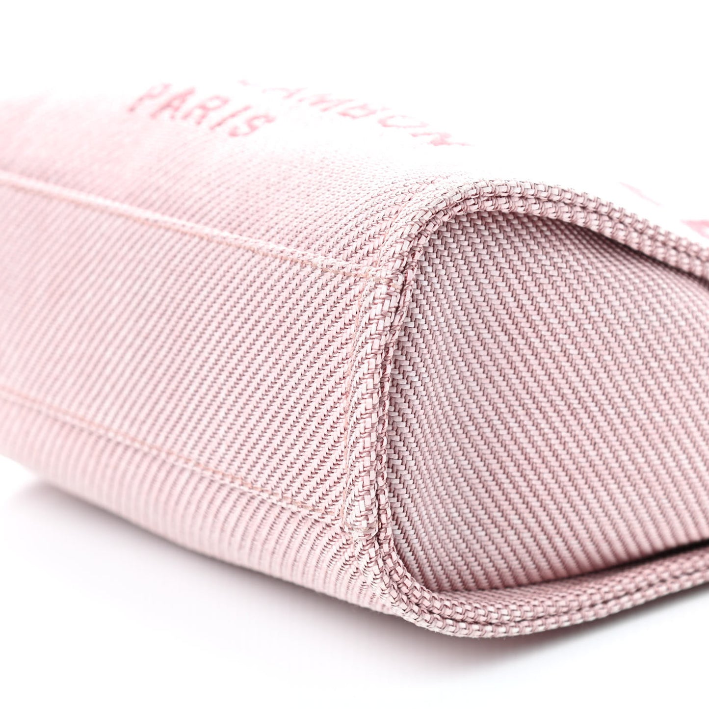 Mixed Fibers Calfskin Mini Deauville Tote Rose Pink
