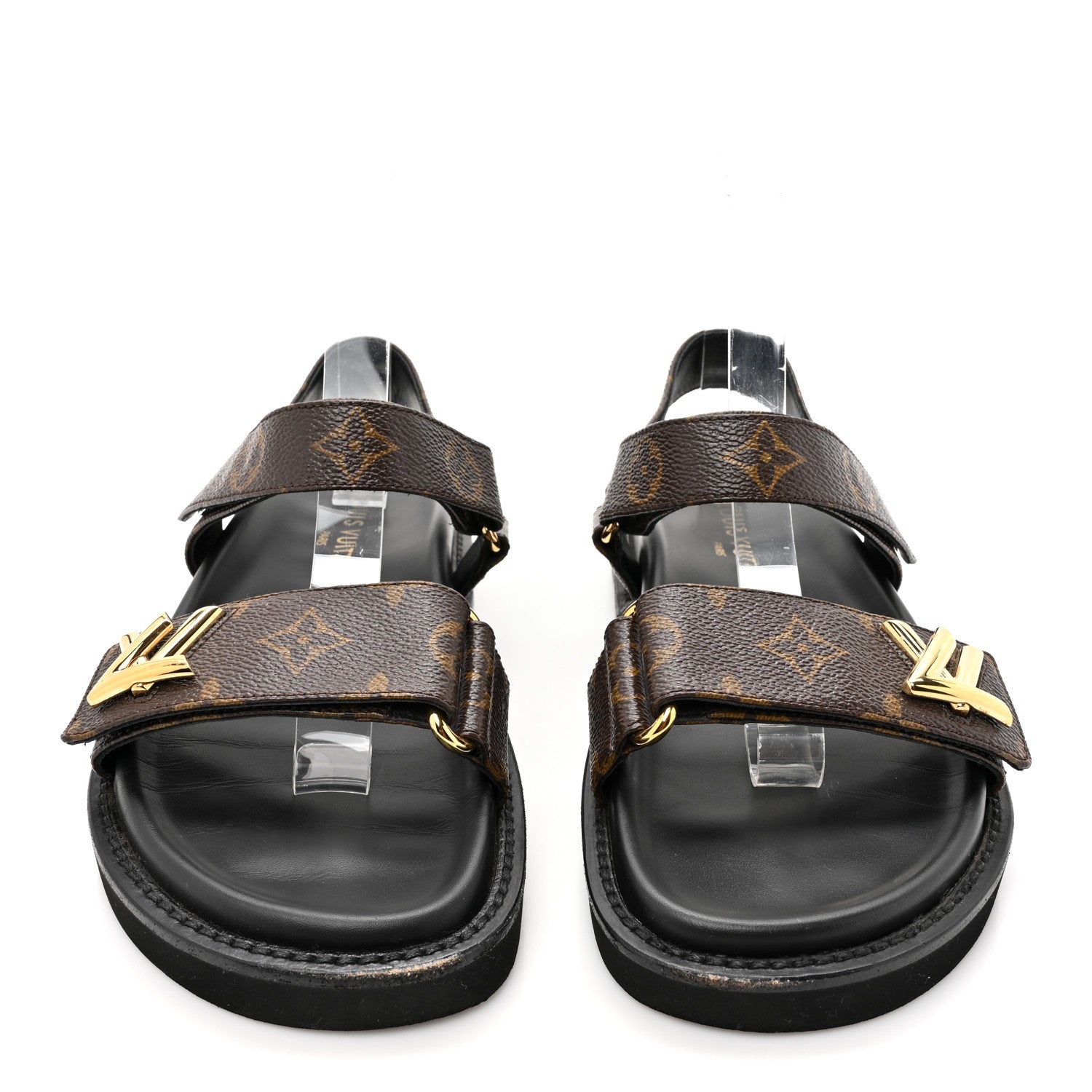 Louis Vuitton Monogram LV Sunset Comfort Flat Sandals 38 Cacao Brown 2 of 11