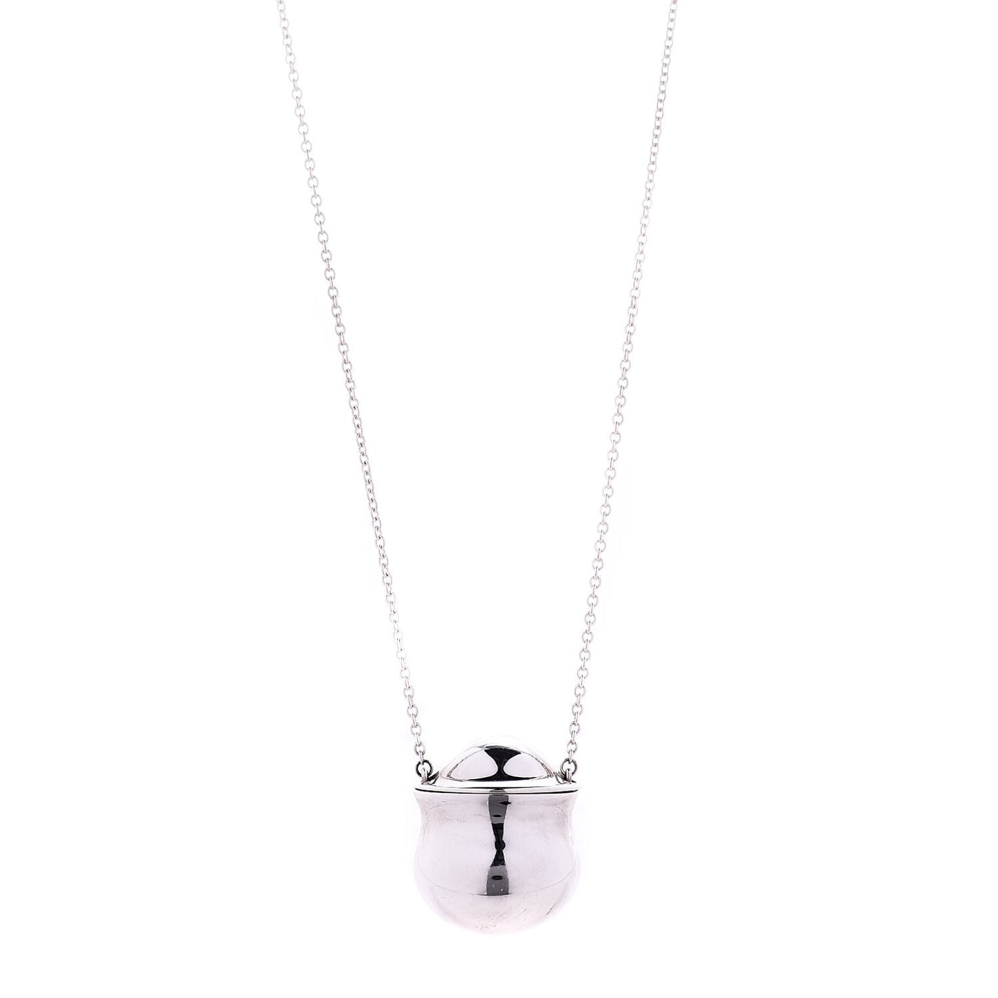 Sterling Silver Elsa Peretti Bottle Inro Pendant Necklace