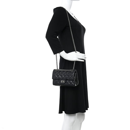 Chanel Iridescent Calfskin Quilted 2.55 Reissue 224 Flap Black 2 of 18