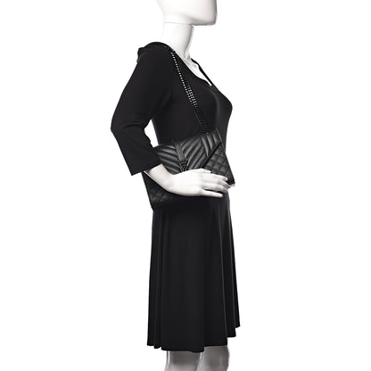 Saint Laurent Grain De Poudre Textured Mixed Matelasse Triquilt Medium Monogram Satchel Black 2 of 8