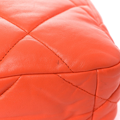 Chanel Goatskin Quilted Medium Chanel 19 Flap Orange 12 of 15
