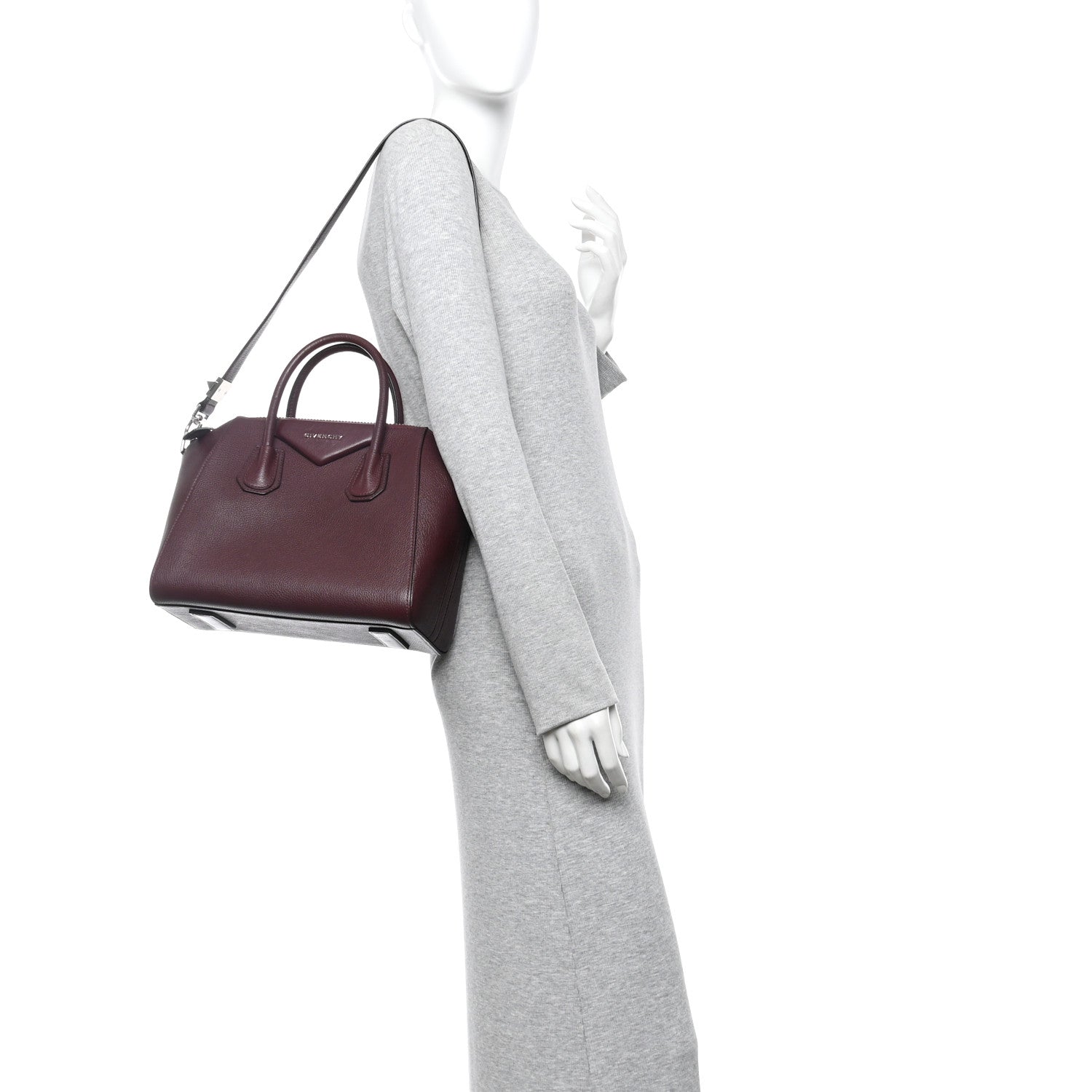 Givenchy Sugar Goatskin Small Antigona Aubergine 2 of 12