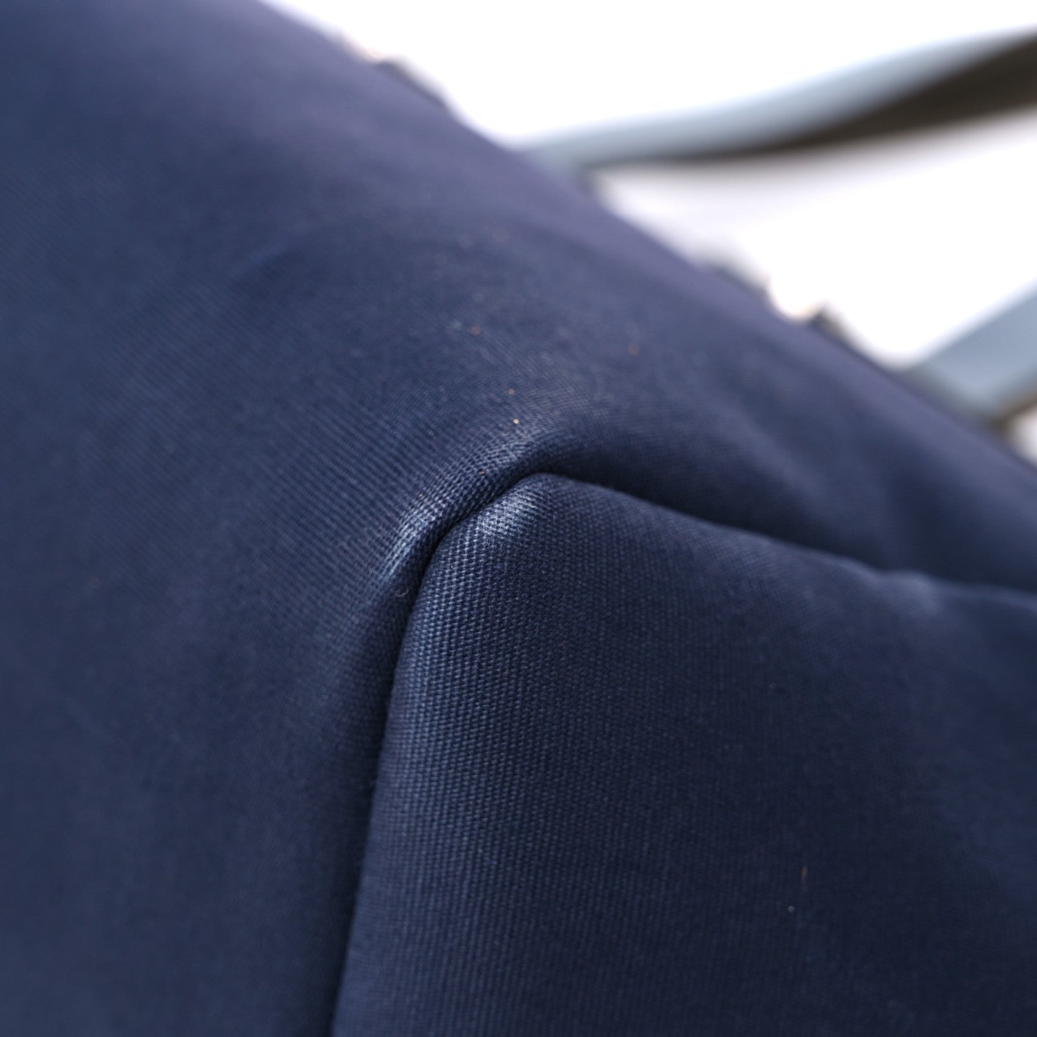 Hermes Toile Vache Hunter Herbag Cabas MM Bleu Marine 10 of 25
