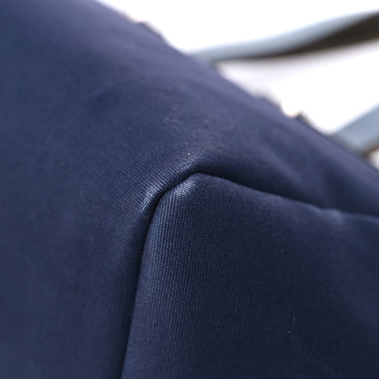 Hermes Toile Vache Hunter Herbag Cabas MM Bleu Marine 10 of 25
