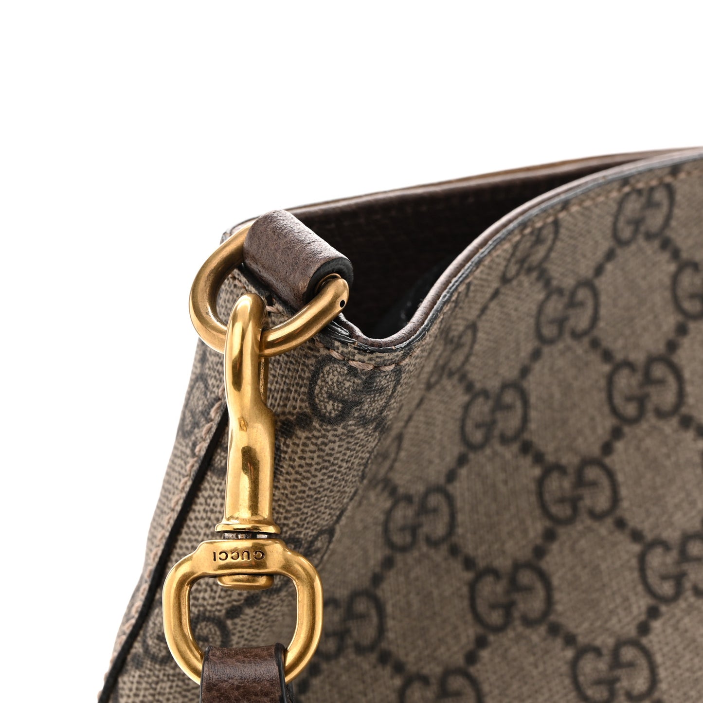 Soft GG Supreme Monogram Courrier Medium Crossbody Tote Beige New Acero
