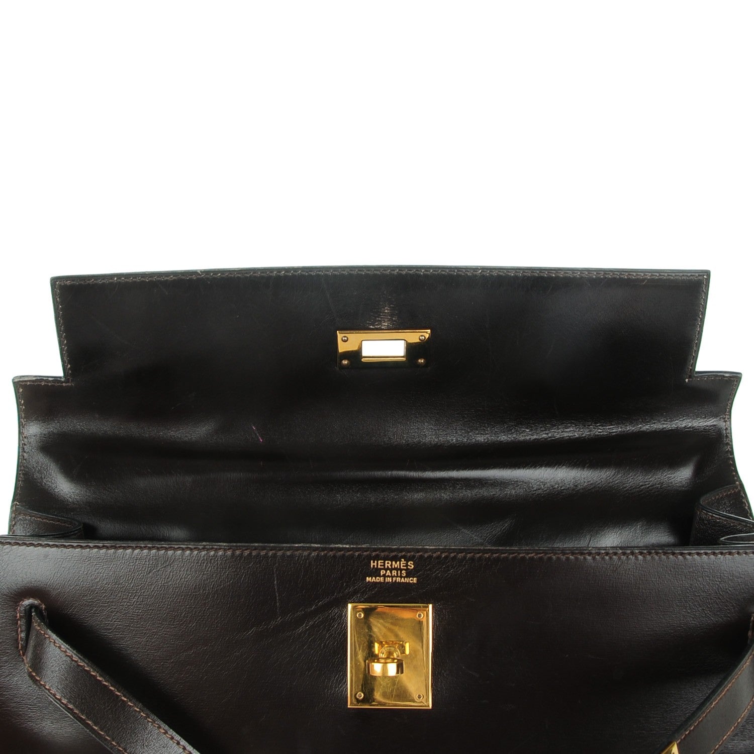 Hermes Box Kelly Sellier 32 Chocolate 16 of 25