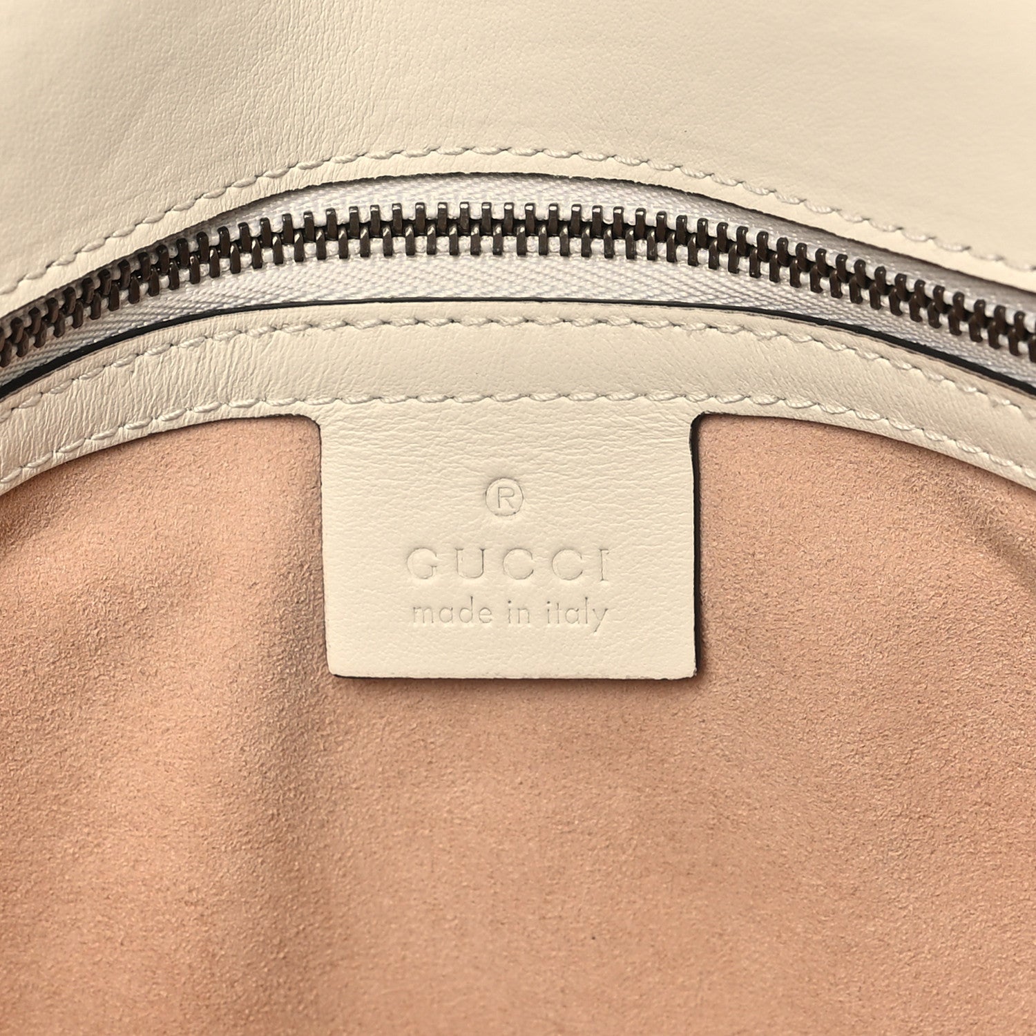 Gucci Calfskin Matelasse Small GG Marmont Shoulder Bag White 6 of 10