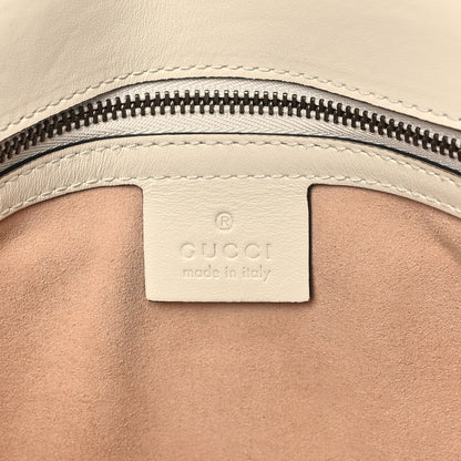 Gucci Calfskin Matelasse Small GG Marmont Shoulder Bag White 6 of 10