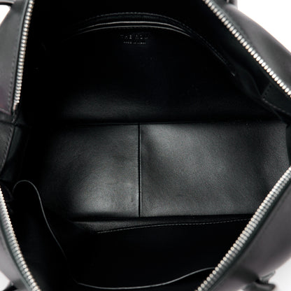 The Row Polished Saddle Calfskin E/W Top Handle Bag Black 5 of 10