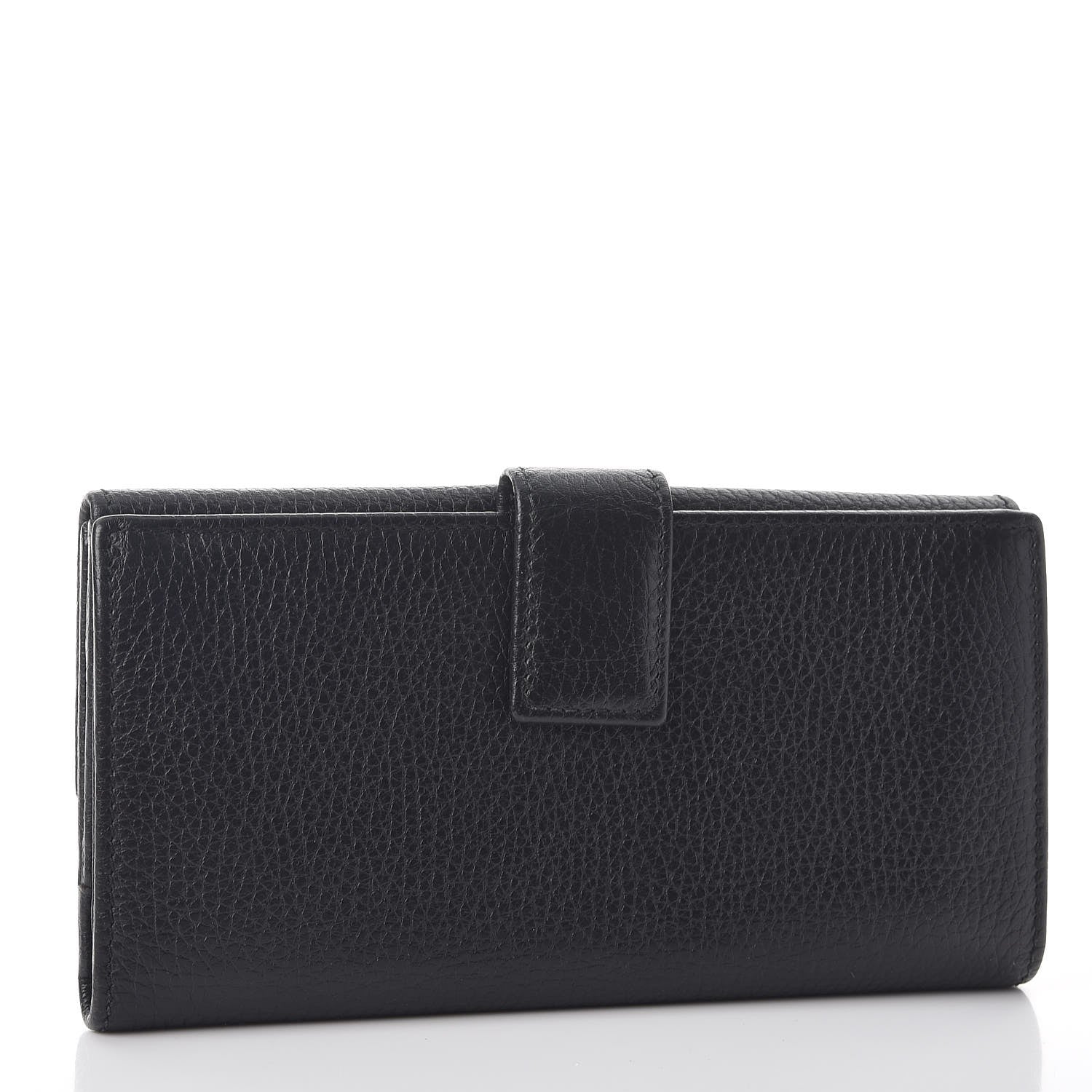 Gucci Calfskin Continental Flap Wallet Black 3 of 8