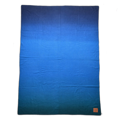 Hermes Cashmere Hand Woven Dip Dye Urga Blanket Bleu Violet 1 of 8